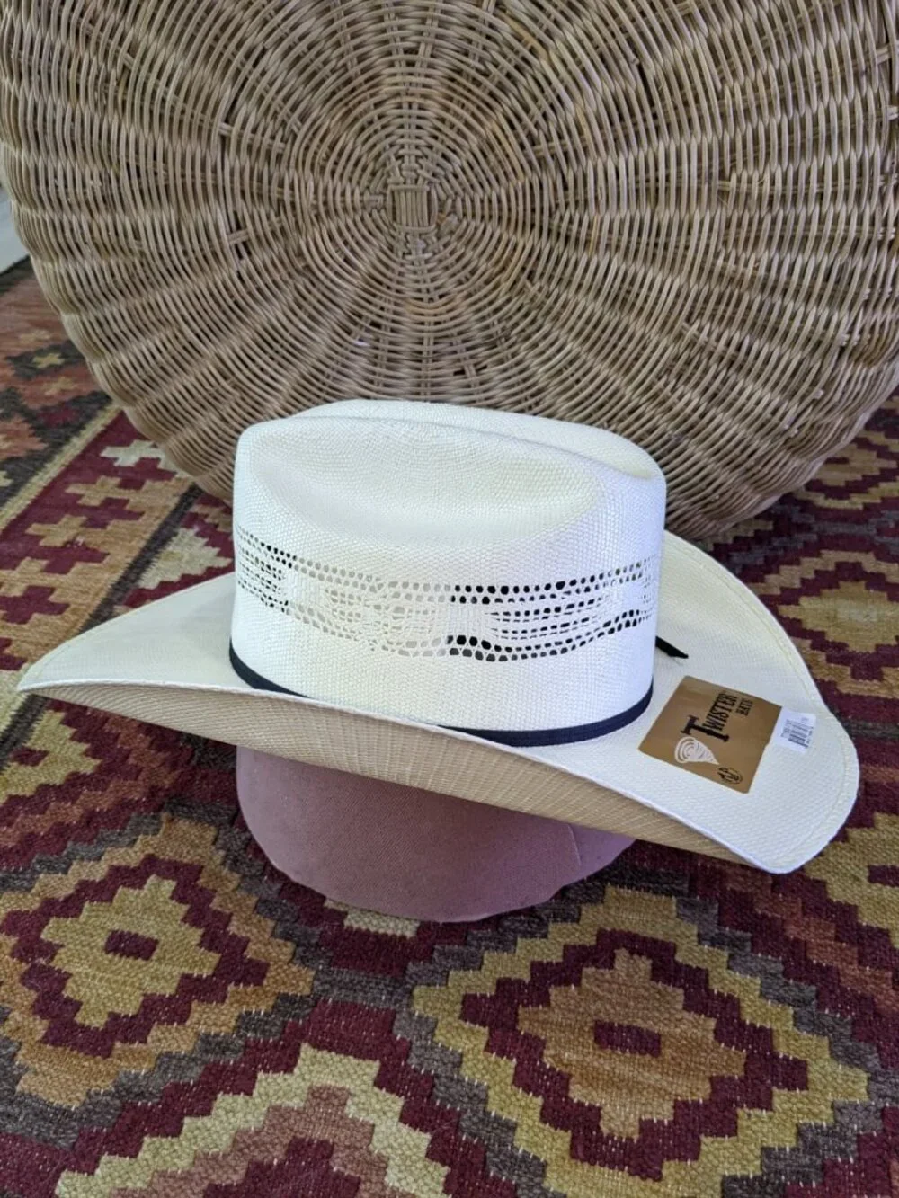 Twister Bangora Straw Cowboy Hat - Odessa 7 7/8